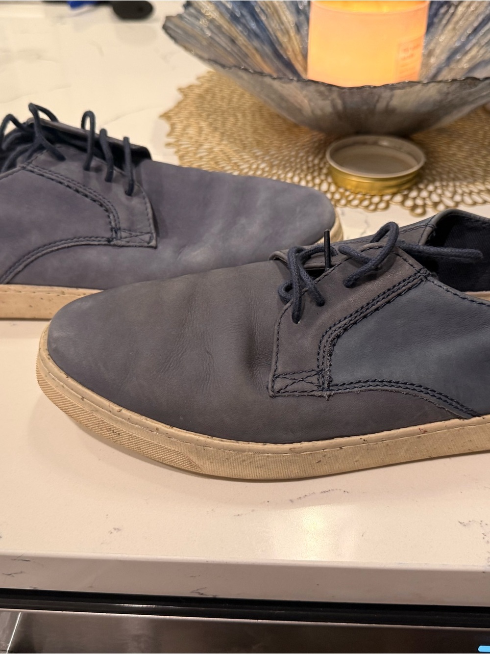Steve Madden Navy Blue Chukka Lace-Up Sneakers